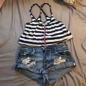 Striped Crop Top